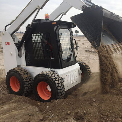 275F 55KW 0,7 toneladas Compacto cargador de dirección de patinaje 0,53M3 Con sistema de transmisión de potencia